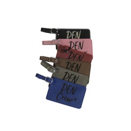 Denver Crew Base Luggage Tag for Flight Attendants, DEN Crew Base, Set of Two (Teal)