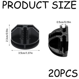 20pcs Wire Cube Storage Black Interlocking Plastic Connector Cube Connectors Modular Organizer Clasp Buckle Clip for Modular Closet Storage Organizer Cube Storage Shelving