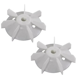 cyclingcolors 2 x Fan Wheel Electric Motor Plastic Compressor Fan Blade Shaft Wheel Motor, 130 mm x 19.2 mm