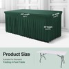 BDDC Table Skirts for Rectangle Tables 6ft - One-Piece Hunter
