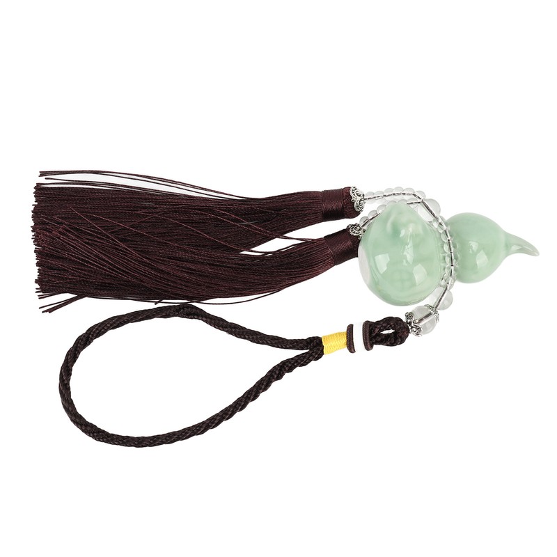Gourd Key Chain Porcelain Beads DIY Attractive Decorative Light Weight