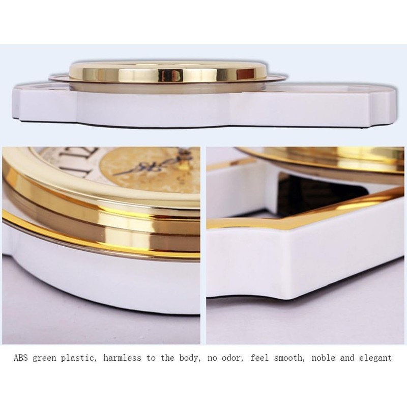 Cunluna European Wall clock,Mute silent quiet Creative Living room Bedroom