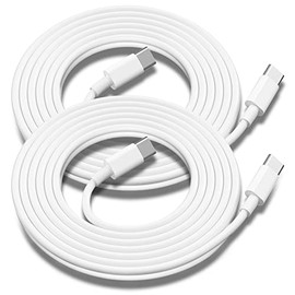 Cable de carga USB C a USB C para Apple, paquete de 2 unidades de 10 pies, cable de carga rápida tipo C a C para iPhone 16 E/17/Air/15/Pro/Plus/Pro Ma