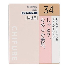 ちふれ モイスチャーパウダーファンデーション詰替用 34オークル系 14g