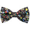 Colorful Fun Pattern Pre-Tied Bow Tie Mens Floral Space Adjustable