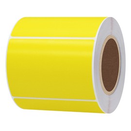 Aleplay Direct Thermal Labels 2×3 Inch, Self-Adhesive Address Shipping Thermal Stickers Yellow - 500 Labels per Roll
