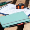 SAX Folding Clipboard Aqua Clipboard A4 to A5 Portrait and