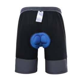 EZRUN Men's 3D Padded Mountain Bike Shorts Lightweight MTB Cycling Shorts (Grey,l)