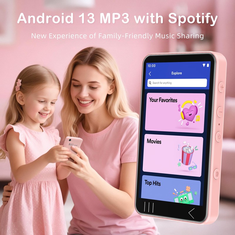 HIFI WALKER Retro Android 13 MP3 Player - With Spotify