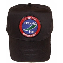Operation Urgent Fury - Grenada 1983 Black Golf Style Hat - Veteran Owned Business