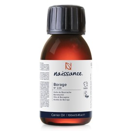 Naissance Borage Oil (No. 226) – 100 ml – Natural Pure, Cold Pressed Borage Oil for Skin, Hair, Body, Face