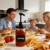 Wide Mouth Mason Jar Pump Dispenser Lid for Syrup Sauce