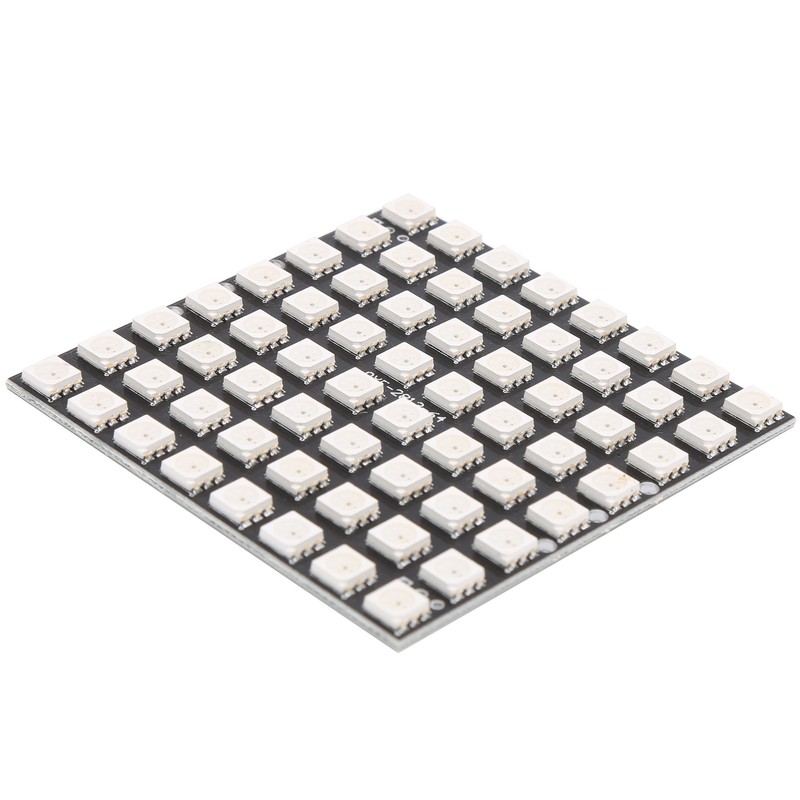 WS2812 64Digit RGB 5050 LED Development Board BuiltIn Full Color