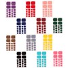 WOONEKY 5sets Charming Toe Nail Wraps Full Covers DIY Press