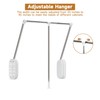 bimiti Pull Down Closet Rod White, Adjustable 33-45 inches Side