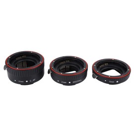 Goshyda Auto Focus Macro Extension Tube Kit for EF Mount Cameras Len Portable Metal Extension Tube (13mm & 21mm & 31mm)
