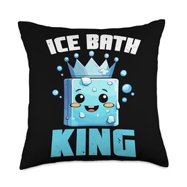 Ice Bath SteMi Apparel Ice Bath Recovery Cold Water Immersion Cryotherapy Throw Pillow, 18x18, Multicolor