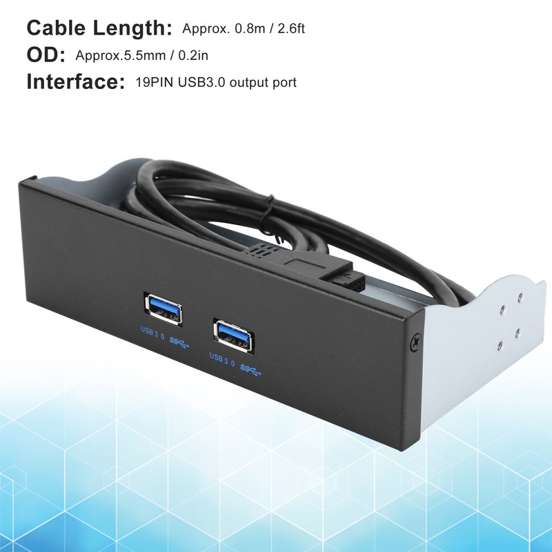 USB 3.0 Front Panel Dual Port 19pin/20pin to USB3.0 Connection