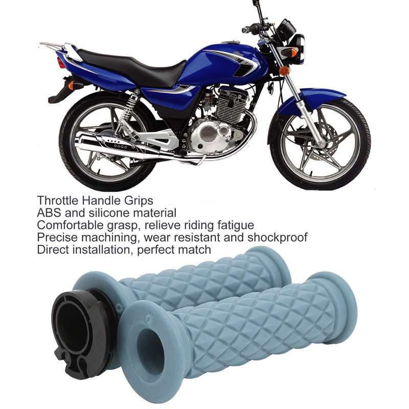 1 Pair 22mm Throttle Handle Grips Universal Comfortable Grasp Fit