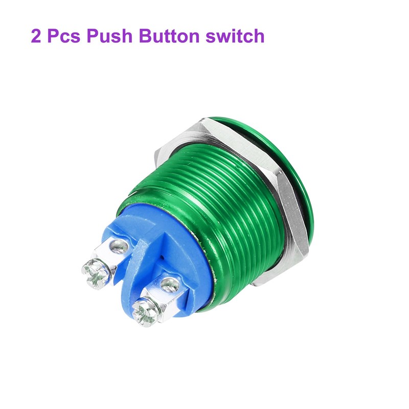 DMiotech 19mm / 3/4" Aluminium Alloy Momentary Push Button Switch