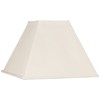 Set of 2 Tapered Square Lamp Shades Beige Large 7"