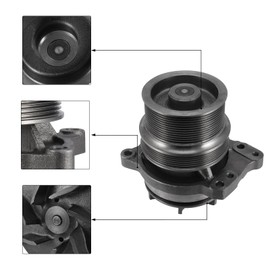 AULINK 3683651 3684450 Water Pump (C&U Bearing) For Cummins ISX 15L QSX11.9 ISZ13 QSZ13 QSX15 FL50 FL60 FL70 FL80 CM871 CM2150 CM2250 CM2350 (Peterbilt Freightliner Cascadia)