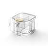 ZASA 4 Compartment Convenient Seasoning Storage Box, Condiment Pot, Condiment