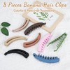 Pack of 8 Banana Hair Clips, HAOTIAN-X Large Clincher Double