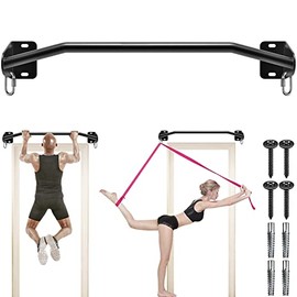Kipika Heavy Duty Wall Mounted Doorway Pull Up Bar, Multifunctional Chin Up Bar, Portable Fitness Door Bar, Body Workout Home Gym System