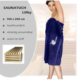 Lashuma XXL Beach Towel Blue Enjoy The Sun, Colourful Bath Towel Velour 180 x 90 cm, Large Cotton Beach Towel