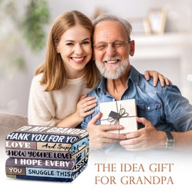 Grandpa Birthday Gifts from Grandkids - Fathers Day Christmas Birthday Gifts for Grandpa Papa Grandparents from Granddaughter Grandchildren - Best Grandfather Ever Presents - Papa Blanket 50"x60"