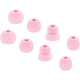 Sqrmekoko 8pcs Eartips Earbuds Eargels Replacement for Beats Powerbeats Pro, BeatsX, Urbeats, Flex (Pink)
