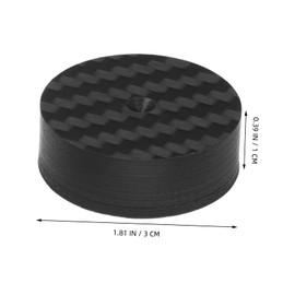 KONTONTY 1pcs Audio Speaker Isolation Pad Carbon Fiber Foot Pegs Monitor Isolation Pads for HiFi Systems