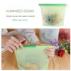 WeTest Silicone Reusable Food Bag for Sandwich,Fruit,Meat,Juice,Lunch,Snack Storage,Food Grade,Microwave Dishwasher