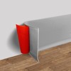 Vinyl Wall Base Baseboard Molding Trim 6" Flexible Self Adhesive