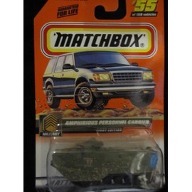 Amphibious Personnel Carrier (Green/mud Splatter) Matchbox #55 Military