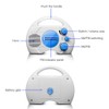 Shower Radio, Portable AM/FM Shower Radio, Waterproof Hanging Shower Radio