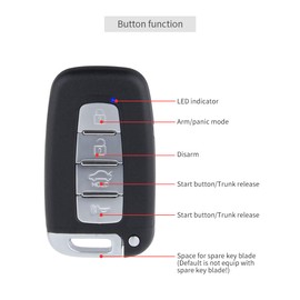 EASYGUARD EC002-K Rolling Code Universal PKE Car Alarm System Auto Start keyless go System Push Button auto Lock Unlock