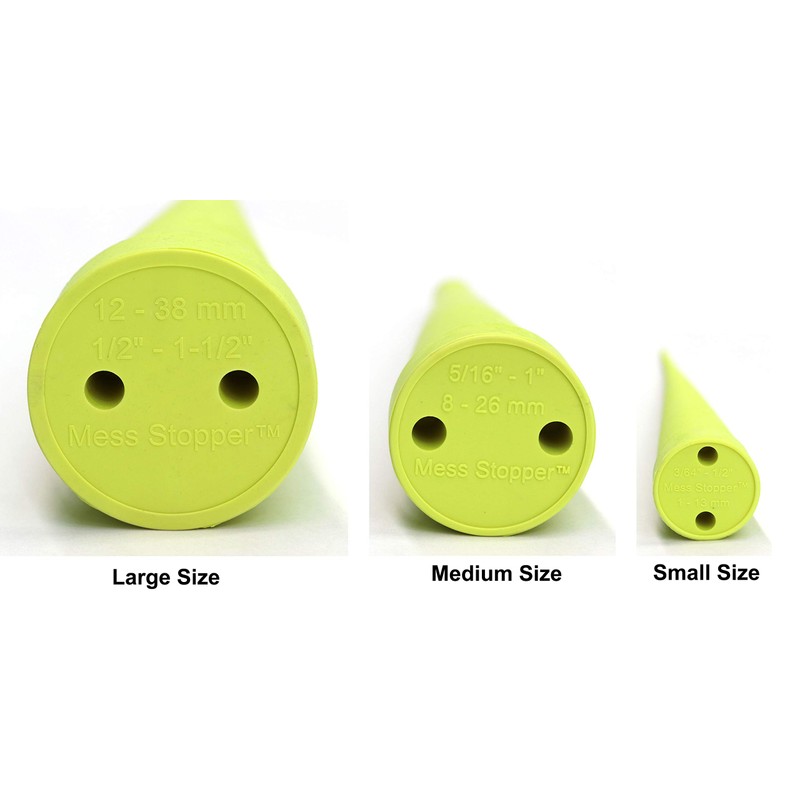 Mess Stopper™ Universal Hydraulic Oil Line Service Rubber Plugs and