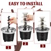 IEBIYO Chocolate Fondue Fountain with 6 Dipping Forks 3 Tiers