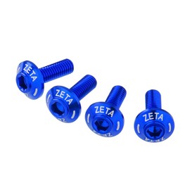 ZETA RACING Dirtfreak G5995 Screen Bolts, Blue, 4-Pack, High Strength Aluminum Alloy Anodized Dress Up Bolts, Dirt Freak