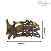 Parcelona French Intricate Celluloid Small Shell Slide in Side Slider