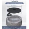 22" Round Fire Pit Lid Fits for Bonfire Pits up