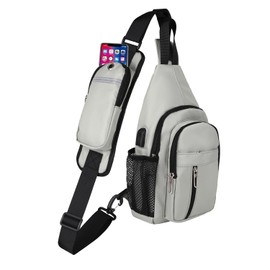 JENAGREEN Waterproof Sling Backpack Crossbody Sling Bag for Women Men, Multipurpose Travel Hiking Adjustable Chest Bag Casual Daypack