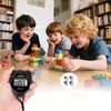4 Pcs Sports Stopwatch Timer, Lap Split Digital Stopwatch with