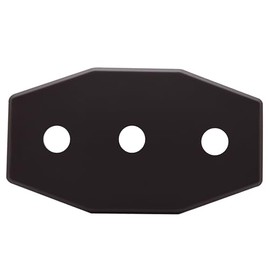 Westbrass Three-Hole Remodel Plate, Oil Rubbed Bronze, D505-12