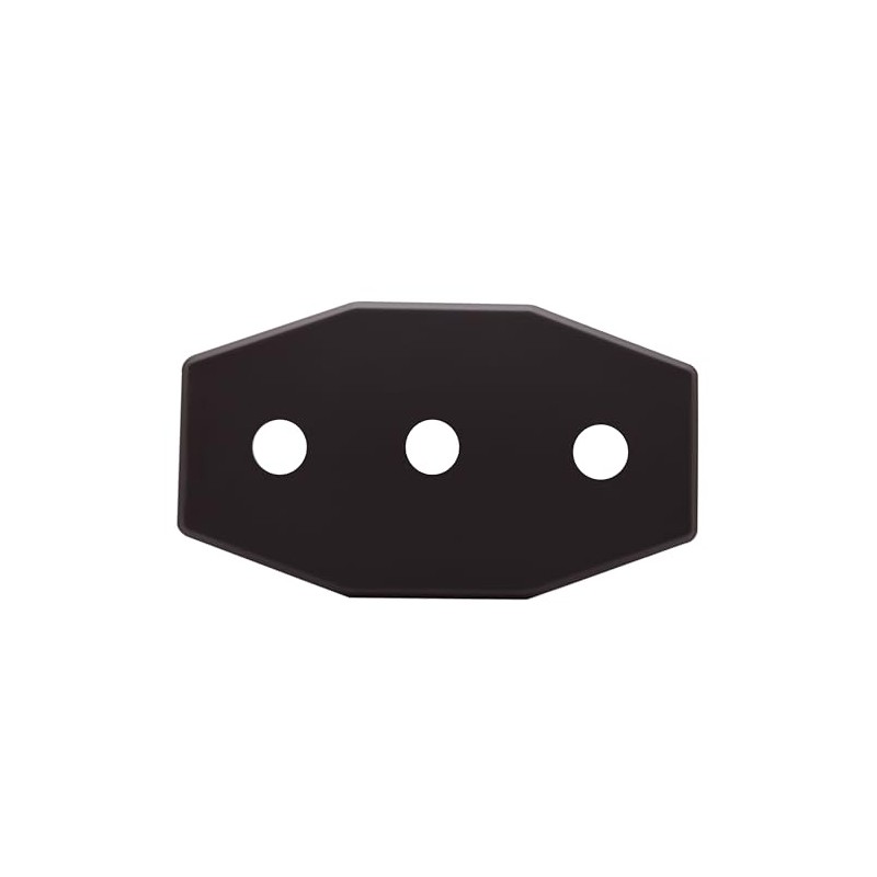 Westbrass Three-Hole Remodel Plate, Oil Rubbed Bronze, D505-12