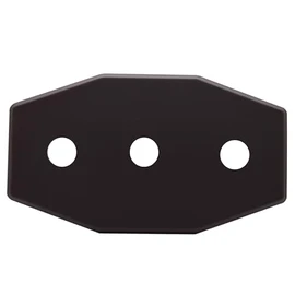 Westbrass Three-Hole Remodel Plate, Oil Rubbed Bronze, D505-12