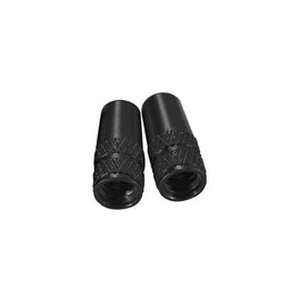 Foglia LY-NC-FR (2PCS) Aluminum Valve Cap, Presta Type, Pack of 2, Black