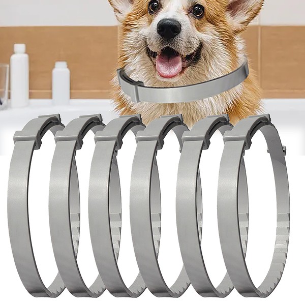 JUNSHUO 6PCS Sedative Collar for Dogs, Multi Dimensional Relief of